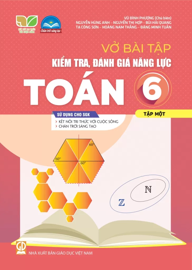 VỞ BÀI TẬP KIỂM TRA, ĐÁNH GIÁ NĂNG LỰC TOÁN LỚP 6 - TẬP 1 (Sử dụng cho SGK Kết nối tri thức, Chân trời sáng tạo)